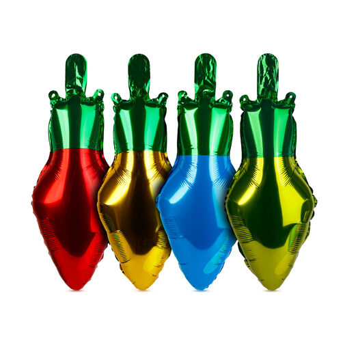 59715 • Karácsonyi dekoráció - lufi - klasszikus izzó - 26 x 43 cm - 4 db / csomag