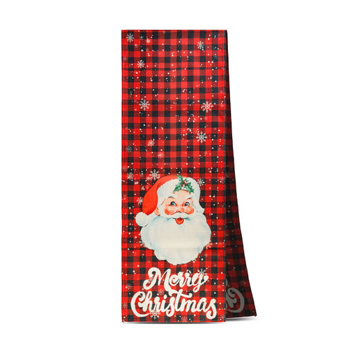 59732A • Karácsonyi dekoráció - asztalterítő futó - Mikulás - 183 x 33 cm