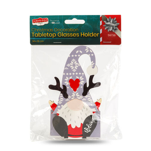59738 • Karácsonyi dekoráció - asztali szemüvegtartó - 14 x 10 cm - 4 féle