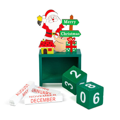 59740 • Karácsonyi naptár - MDF - 13,5 x 7 x 3,5 cm - 3 féle