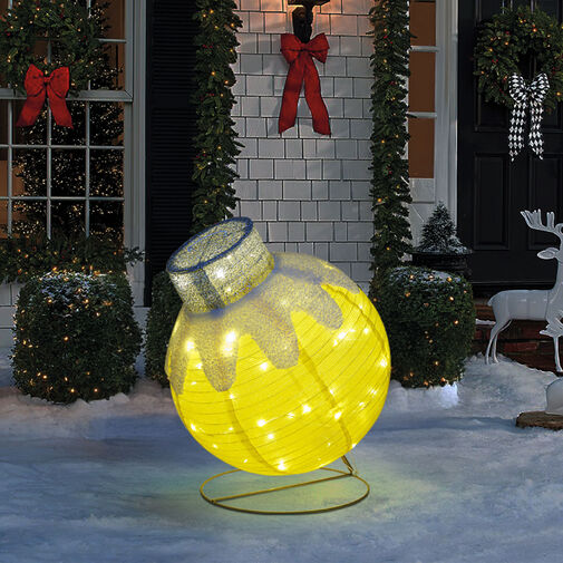 59772A • Világító dekoráció - gömbdísz - 60 LED - 60 x 83 cm - arany - 100-200V AC