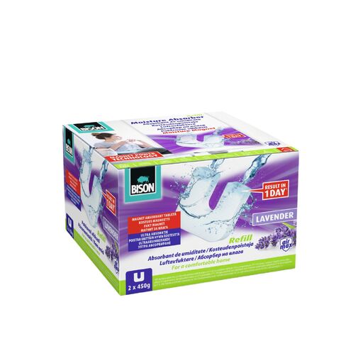 B13354 • AirMax páramentesítő utántöltő mágnes tabletta, levendula - 2 x 450 g