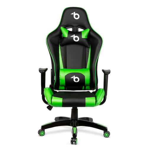 BMD1106GR • Gamer szék - derékpárnával, fejpárnával - zöld