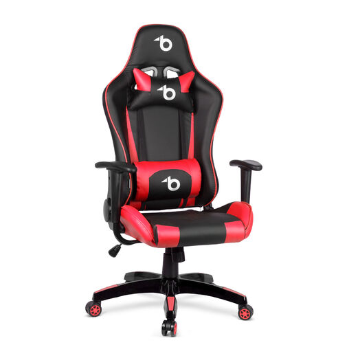 BMD1106RD • Gamer szék - derékpárnával, fejpárnával - piros