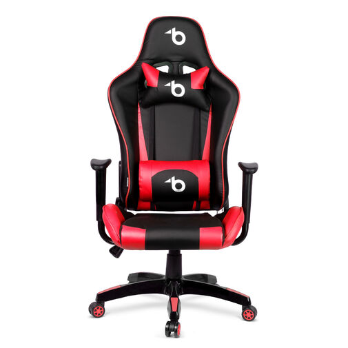 BMD1106RD • Gamer szék - derékpárnával, fejpárnával - piros