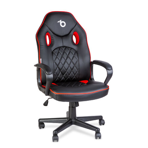 BMD1116RD • Gamer szék karfával - fekete / piros - 71 x 53 cm / 53 x 47 cm