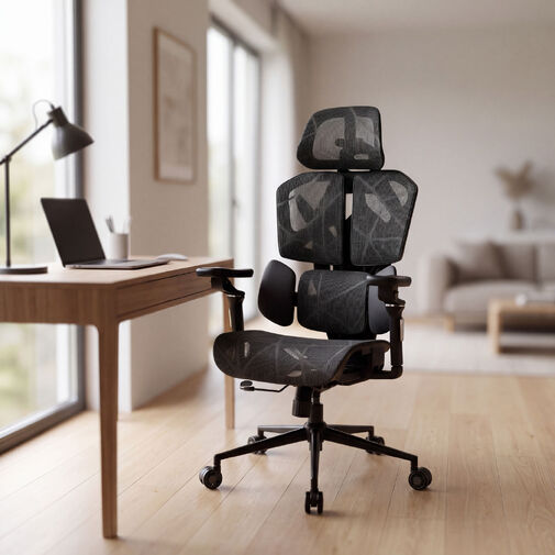 BMD1123BK • TitanMesh Pro Irodai forgószék oldalpárnával - fekete - 119 x 72 x 73 cm