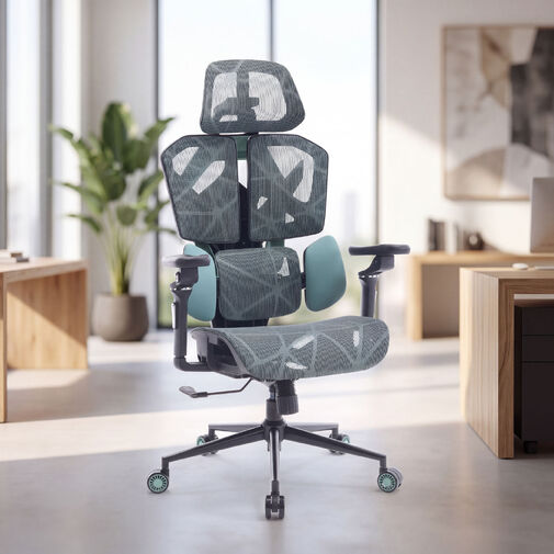 BMD1123GR • TitanMesh Pro Irodai forgószék oldalpárnával - menta - 119 x 72 x 73 cm