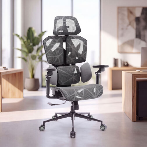 BMD1123GY • TitanMesh Pro Irodai forgószék oldalpárnával - szürke - 119 x 72 x 73 cm
