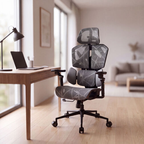 BMD1123GY • TitanMesh Pro Irodai forgószék oldalpárnával - szürke - 119 x 72 x 73 cm