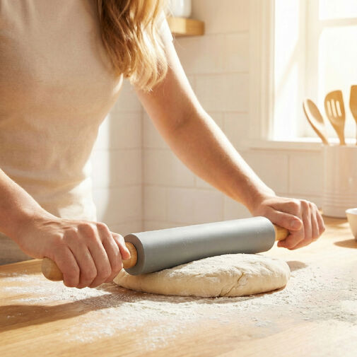 BS40544 • Baker's Secret nyújtófa - szilikonnal - 43 cm