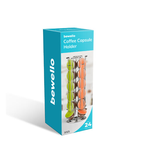 BW1001B • Fém kávékapszula tartó - 24 db Dolce Gusto kapszulához - króm