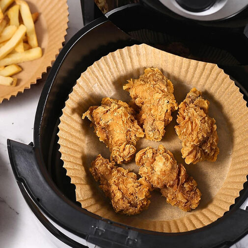 BW1020D • Air fryer sütőpapír - olaj nélküli sütőhöz - kör - 23 cm - 50 db / csomag