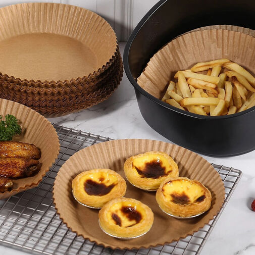 BW1020D • Air fryer sütőpapír - olaj nélküli sütőhöz - kör - 23 cm - 50 db / csomag