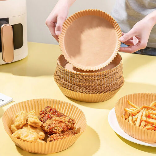 BW1020D • Air fryer sütőpapír - olaj nélküli sütőhöz - kör - 23 cm - 50 db / csomag