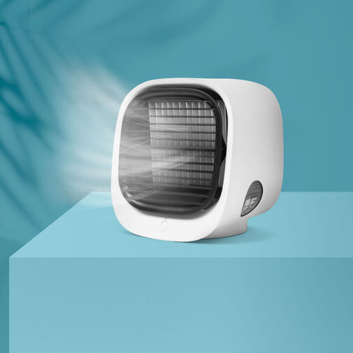 BW2009WH • Hordozható mini léghűtő ventilátor - USB - fehér