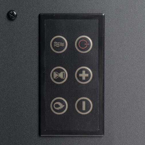 BW2019 • Elektromos fali / szabadonálló kandalló - hősugárzó - LED, íves