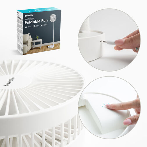 BW2052 • Összecsukható ventilátor - akkumulátoros, teleszkópos - 4800 mAh