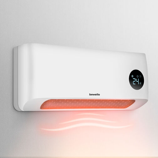 BW2100 • Fali hősugárzó - 1000/2000W - LED kijelző - 230V - fehér