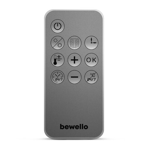 BW2100 • Fali hősugárzó - 1000/2000W - LED kijelző - 230V - fehér