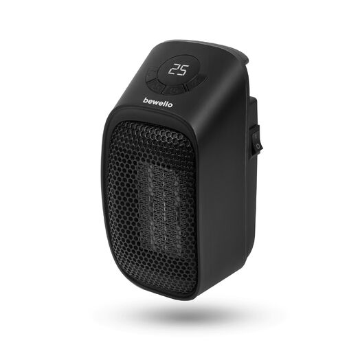 BW2102 • Mini hősugárzó - 400W - LED kijelző - 230V - fekete