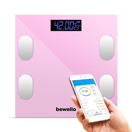 BW3015 • Okos személymérleg - 180 kg - elemes - üveg