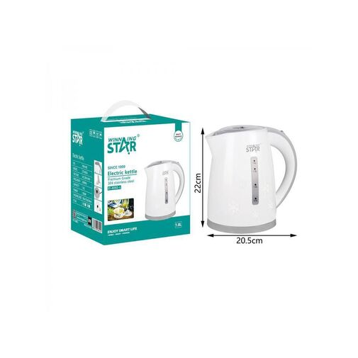 DA00474 • WinningStar - Rozsdamentes vízforraló - hópelyhes - 1500 W