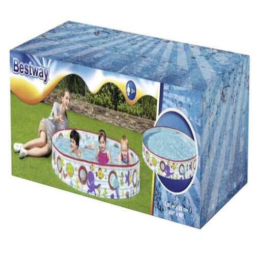 DA00532 • Merevfalú medence gyerekeknek - tengeri mintával - 152 x 25 cm