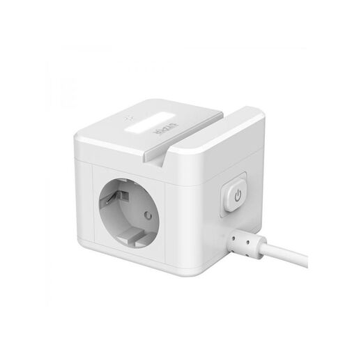 DA01161 • WinningStar - Kocka elosztó - 2-es + 3 x USB + beépített lámpa - 2 m