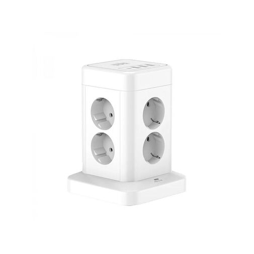 DA01162 • WinningStar - Kocka elosztó - 8-as + 3 x USB + 1 x Type-C - 3 m