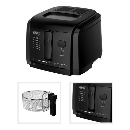 DA01178 • WinningStar - Olajsütő - 3 L - 1600 W - fekete