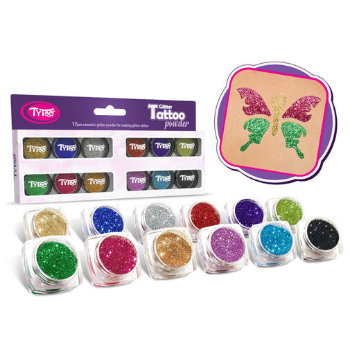 TY50087 • Csillámpor szett - TOP színek - 12 x 2,5 ml
