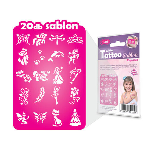 TY50105 • Sablon szett - lányoknak - 21 db-os