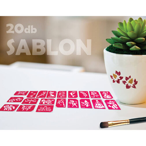 TY50105 • Sablon szett - lányoknak - 21 db-os