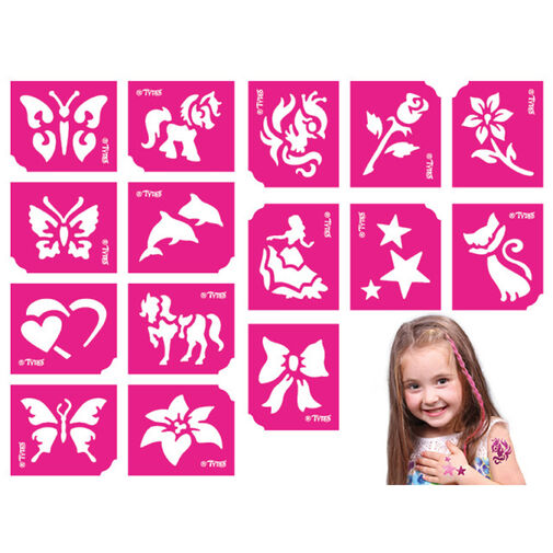 TY50106 • Sablon szett - lányoknak - 15 db-os