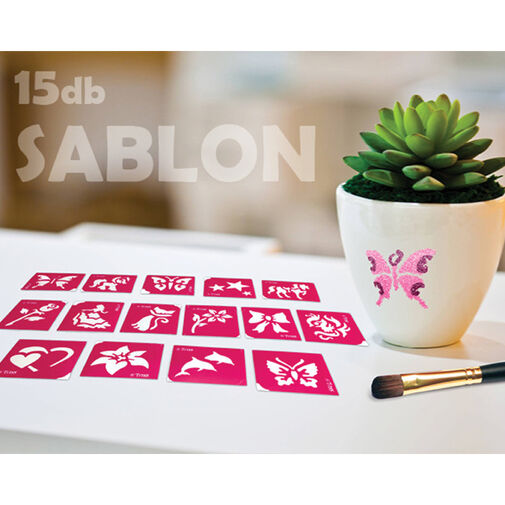TY50106 • Sablon szett - lányoknak - 15 db-os