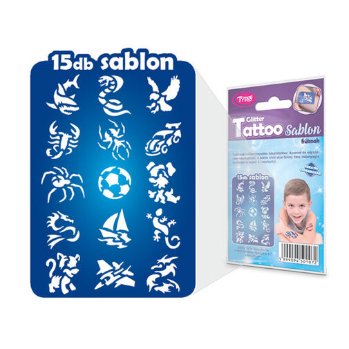 TY50107 • Sablon szett - fiúknak - 15 db-os