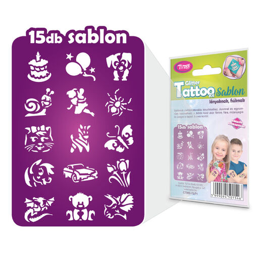 TY50154 • Sablon szett - szülinapos - 15 db-os