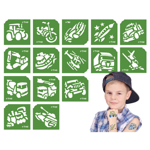 TY50155 • Sablon szett - járművek - 15 db-os