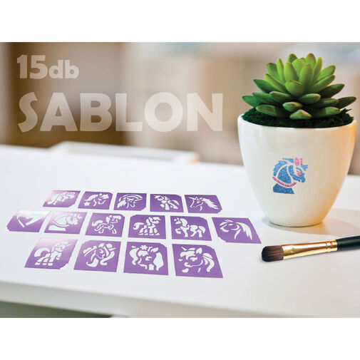 TY50156 • Lovak és Unikornisok sablon szett - 15 db-os