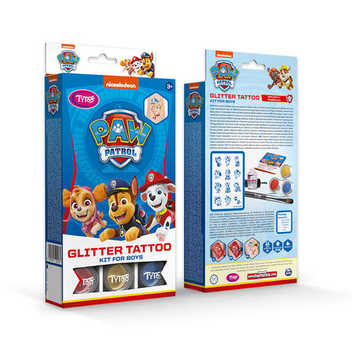 TY50218 • Paw Patrol fiús csillámtetoválás szett