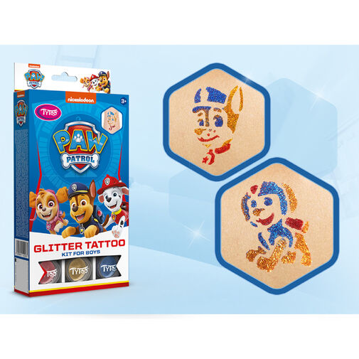 TY50218 • Paw Patrol fiús csillámtetoválás szett
