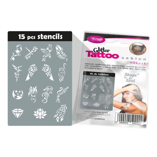 TY50222 • Női sablon szett - 15 db-os