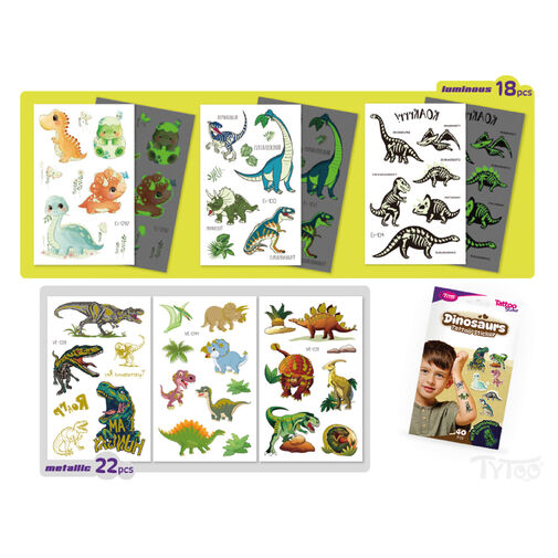 TY50270 • Dinoszauruszos tetoválás matrica szett - 40 db / csomag